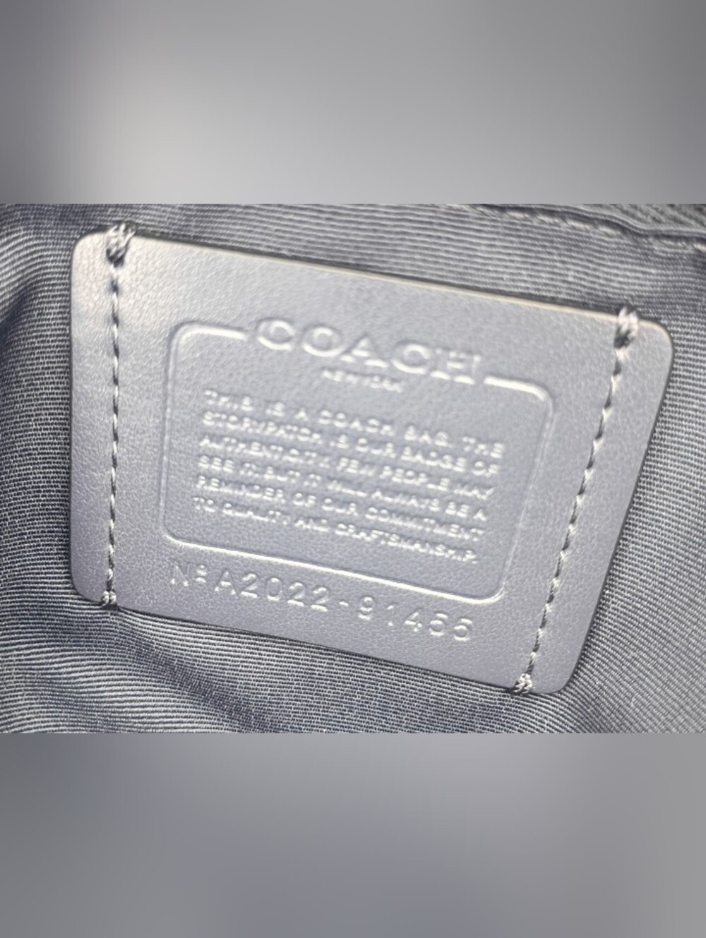 NWOT Coach Signature Prairie Navy Blue Satchel 2022 - Picture 14 of 16